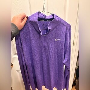 Nike Women's Purple Dri-FIT Long Sleeve Shirt